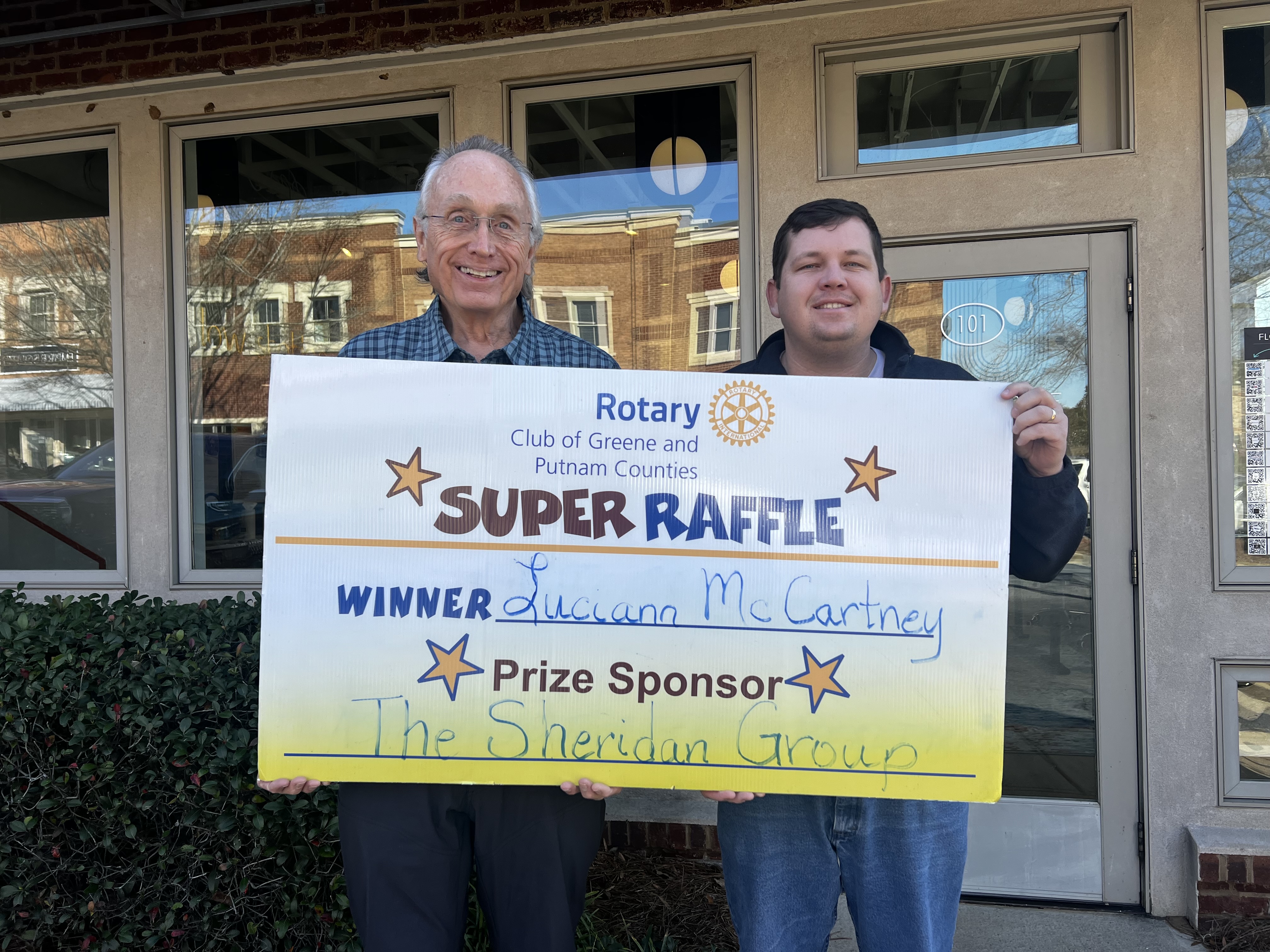 Rotary Week 52 raffle winner | Lake Oconee Breeze